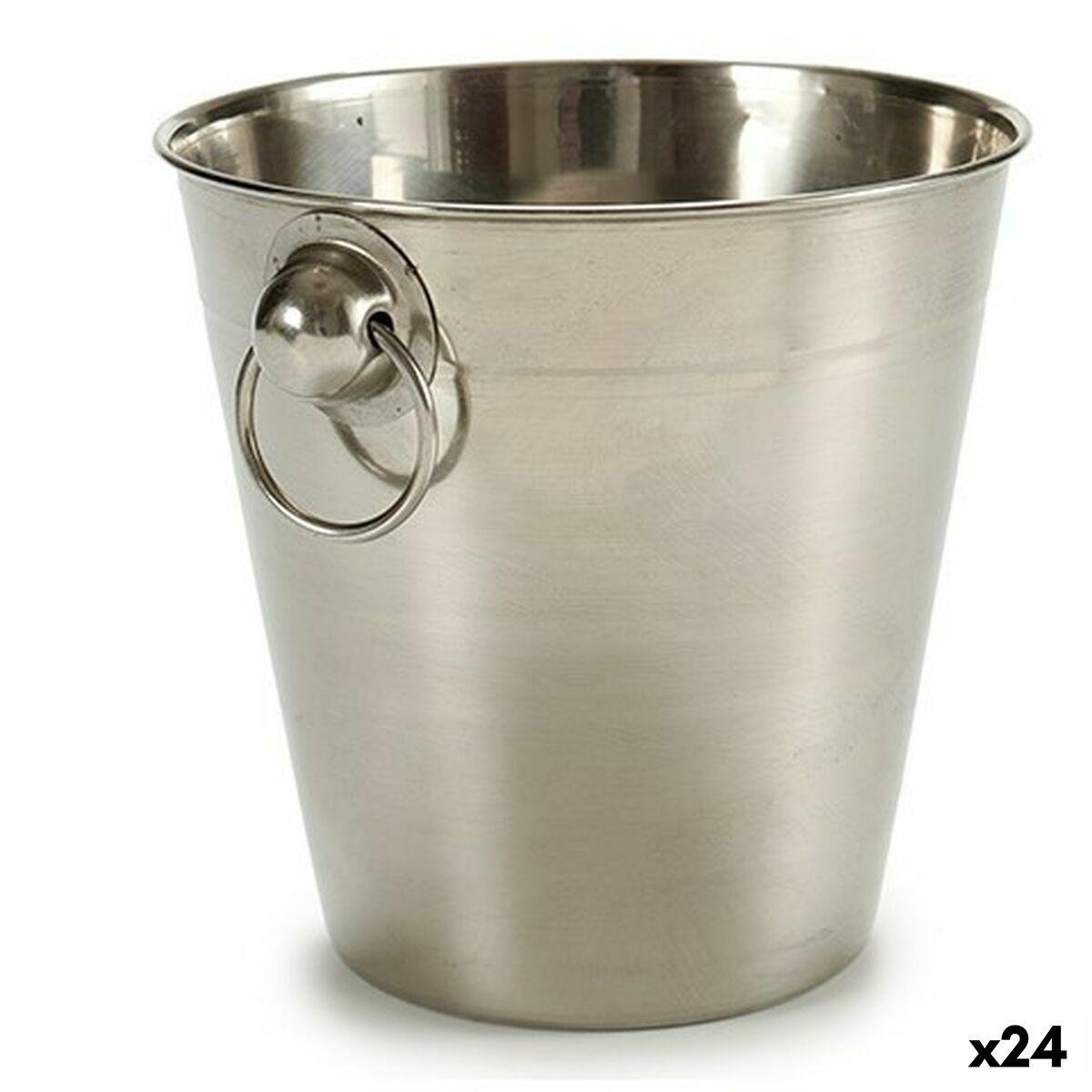 Isspand Sølvfarvet Rustfrit stål 1 L 12 x 12 x 12 cm (24 enheder)