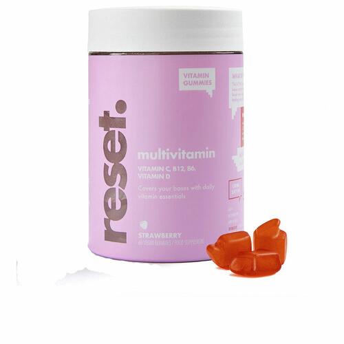 Kosttilskud Reset Multivitamin Vingummi Jordbær 60 enheder