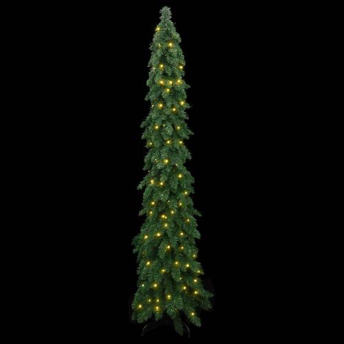 Kunstigt juletræ med 100 LED'er 180 cm