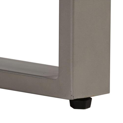 Konsolbord 120 x 35 x 76 cm genanvendt træ og stål