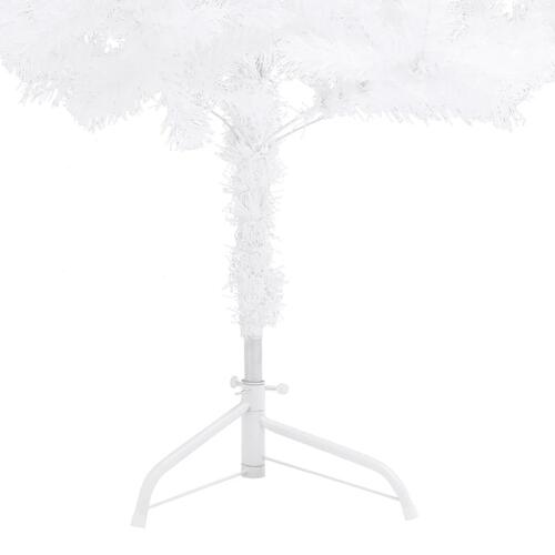 Kunstigt juletræ til hjørne 240 cm PVC hvid