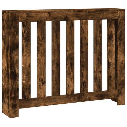 Radiatorskjuler 104x20x82 cm konstrueret træ røget egetræsfarve