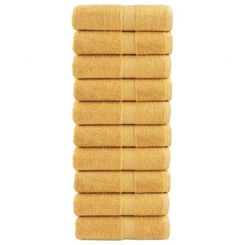Vaskeklude SOLUND 10 stk. - guld 30 x 30 cm
