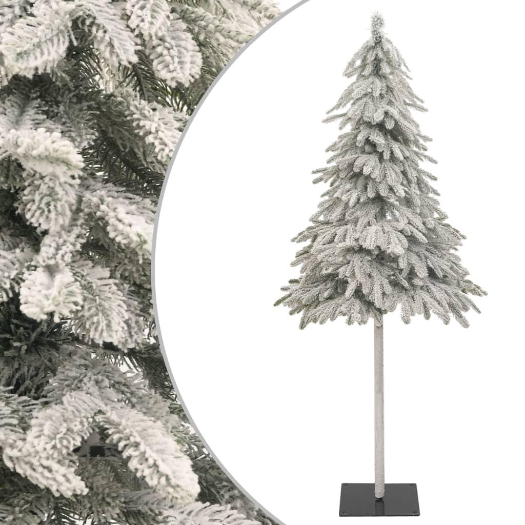 Kunstigt juletræ med sne 210 cm