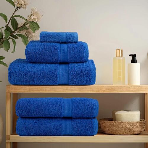 Badehåndklæder 2 stk. Premium 100x150 cm 100 % bomuld blå