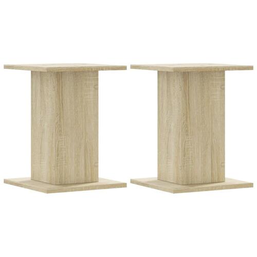 Højtalerstativer 2 stk. 30x30x40 cm konstrueret træ sonoma-eg