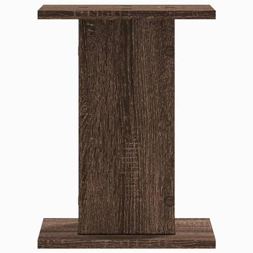 Højtalerstativer 2 stk. 30x30x40 cm konstrueret træ brun egetræ