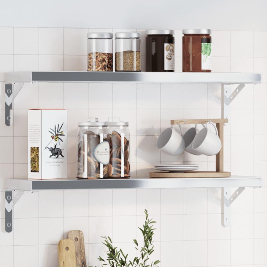 Hyldebeslag 20X2,5X14 Cm Rustfrit Stål Farvet - Sølv / 20 x 2.5 x 14 cm