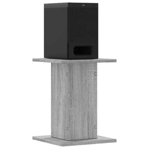 Højtalerstativer 2stk. 30x30x40cm konstrueret træ grå sonoma-eg