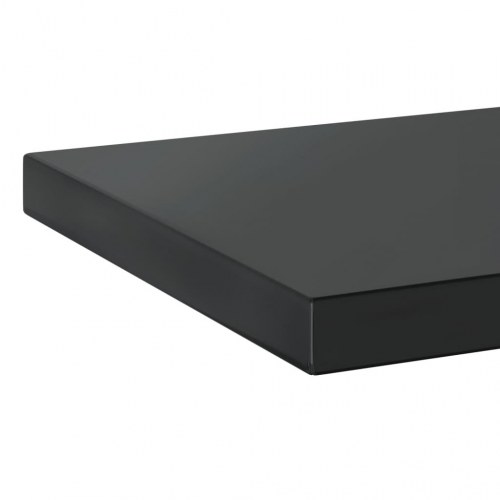 Væghylder 2 stk. 50×30 cm - rustfrit stål, sort