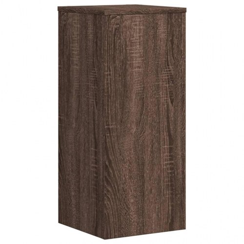 Plantestativer 2 stk. 30x30x70 cm konstrueret træ brunt eg
