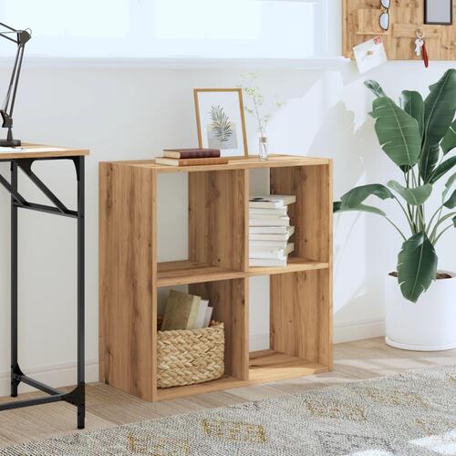 Skab 68,5x32x68,5 cm konstrueret træ egetræsfarve