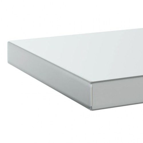 Væghylder 2 stk. 75×23,5 cm i rustfrit stål - sølvfarvet
