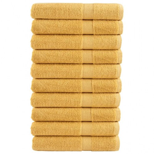 Saunahåndklæder SOLUND 10 stk. Premium 80x200 cm 600g/m2 gylden