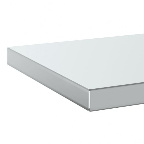 Væghylder 2 stk. 75 × 30 × 3 cm i rustfrit stål - sølvfarvet