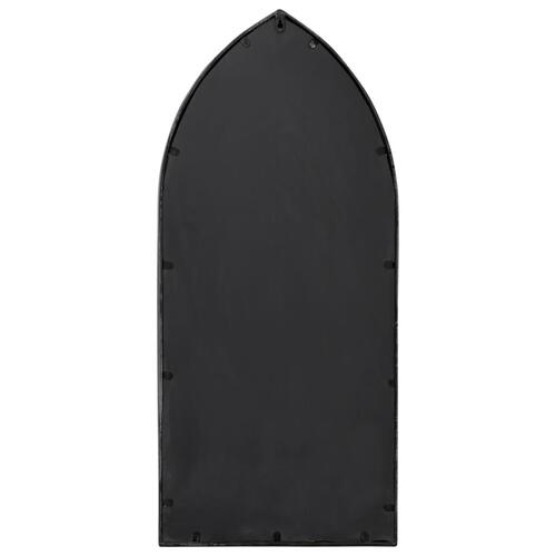 Havespejl 100x45 cm jern sort