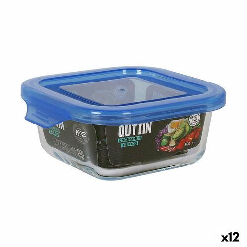 Quttin madkasse - blå, 12 x 12 x 5,3 cm (12 stk.)