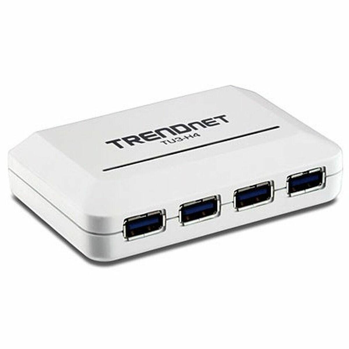 Usb Hub Trendnet Tu3 H4 Hvid