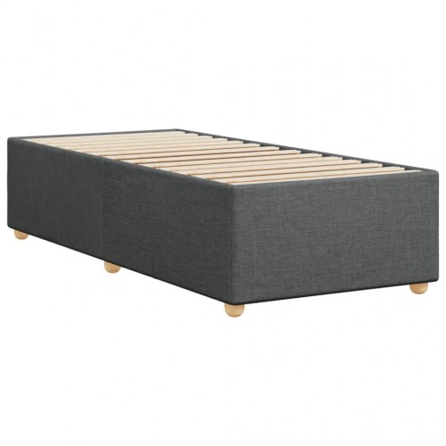 Sengeramme i stof 90 x 200 cm - mørkegrå