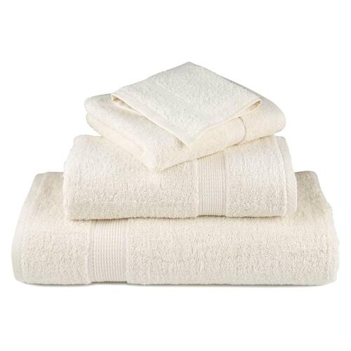 Håndklæder SOLUND 10 stk. Premium 30x30 cm 600 g/m2 cremefarvet