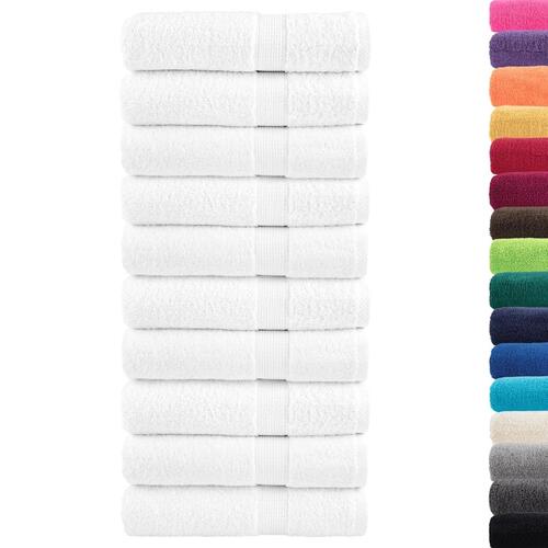 Håndklæder 50 stk. Premium 50x100 cm 100 % bomuld hvid