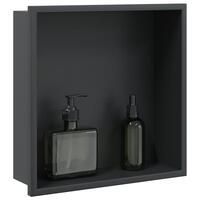 Brusehylde 32x32x9 cm rustfrit stil matsort