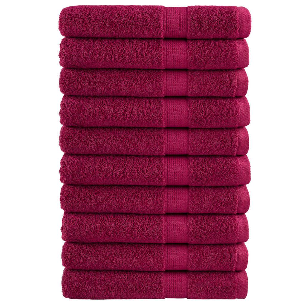 Saunahåndklæder Solund Premium 80X200Cm 600G/M2 Bordeaux Bordeaux - 10 / 100 x 200 cm