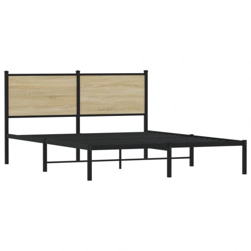 Sengeramme 140 x 200 cm i metal - sonoma-eg