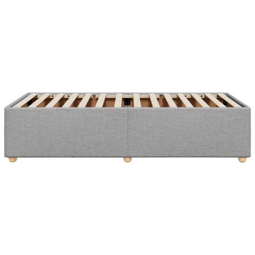 Sengeramme i stof 90 x 200 cm - lysegrå