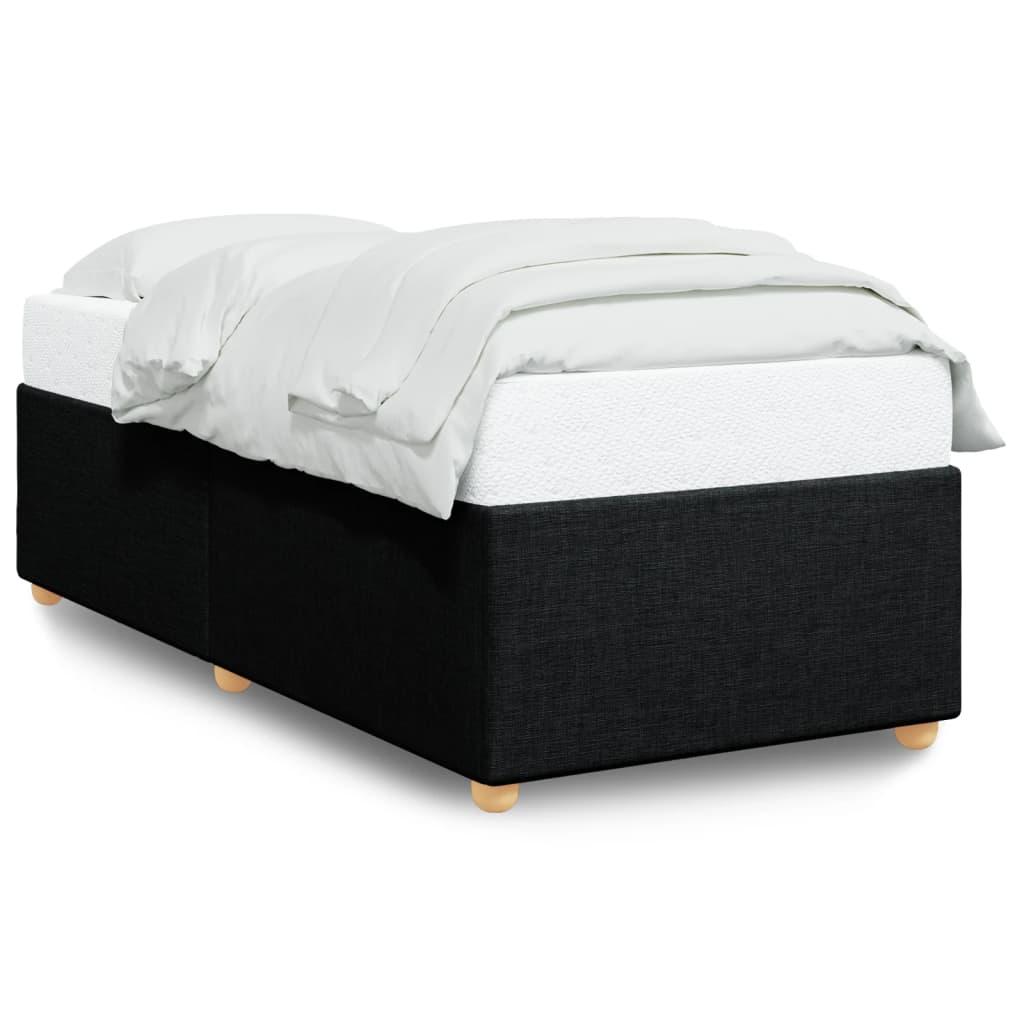 Sengeramme uden madras 90x200 cm stof sort