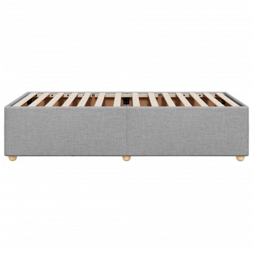 Sengeramme i stof 100 x 200 cm - lysegrå