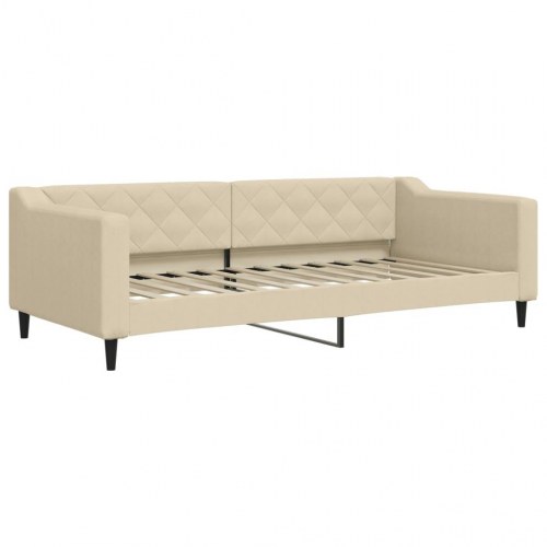 Dagseng med udtræk 90 x 200 cm - cremefarvet