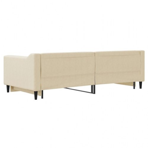 Dagseng med udtræk 90 x 200 cm - cremefarvet