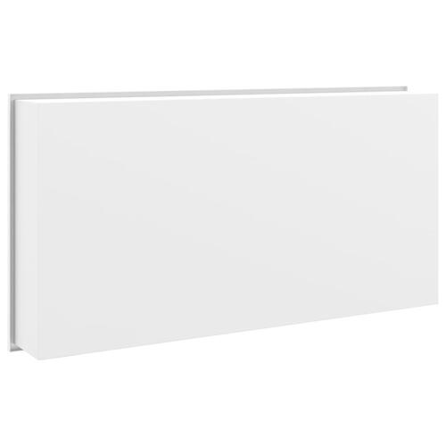 Brusehylde 62x32x9 cm rustfrit stil børstet mat hvid