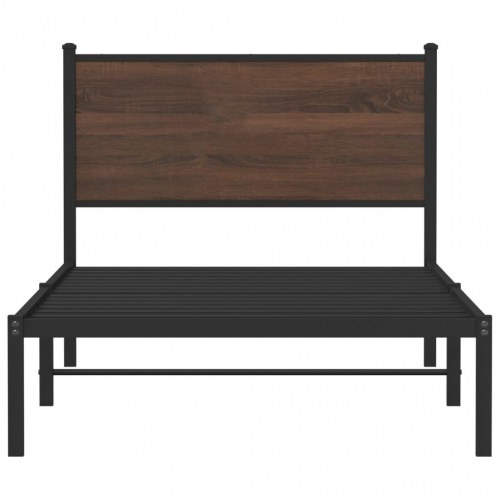 Sengeramme 107 x 203 cm uden madras - brun egetræsfarve