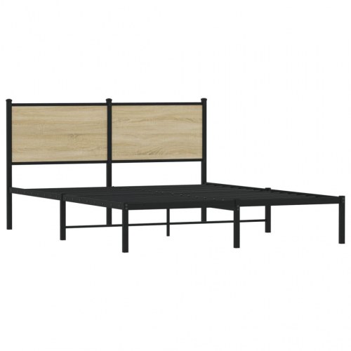 Sengeramme uden madras 140 x 190 cm i metal - sonoma-eg