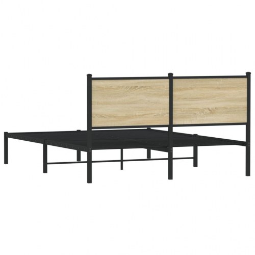 Sengeramme uden madras 140 x 190 cm i metal - sonoma-eg