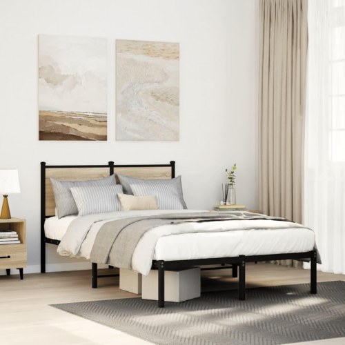 Sengeramme 120 x 200 cm i metal - sonoma-eg