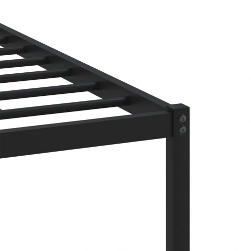 Sengeramme uden madras 183 x 213 cm i metal - røget egetræsfarve
