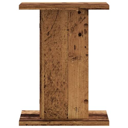 Højtalerstativer 2 stk. 30x30x40 cm konstrueret træ antikt træ