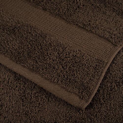 Håndklæder 2 stk. Premium 70x140 cm 100 % bomuld brun