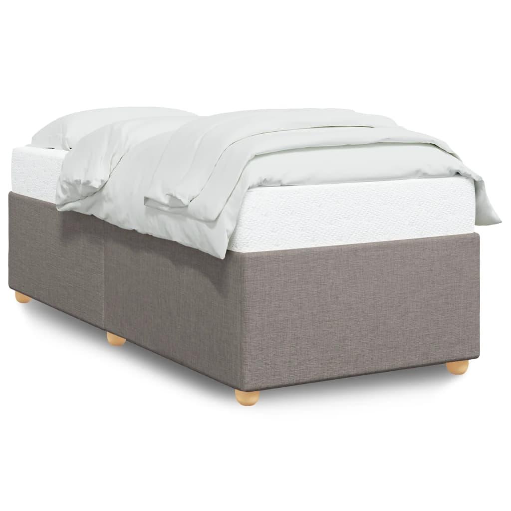 Sengeramme uden madras 90x200 cm stof gråbrun