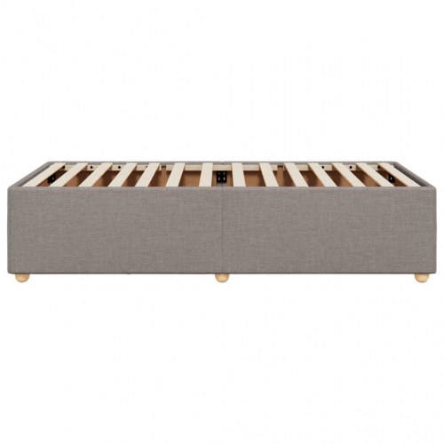Sengeramme uden madras 90 x 200 cm stof - gråbrun