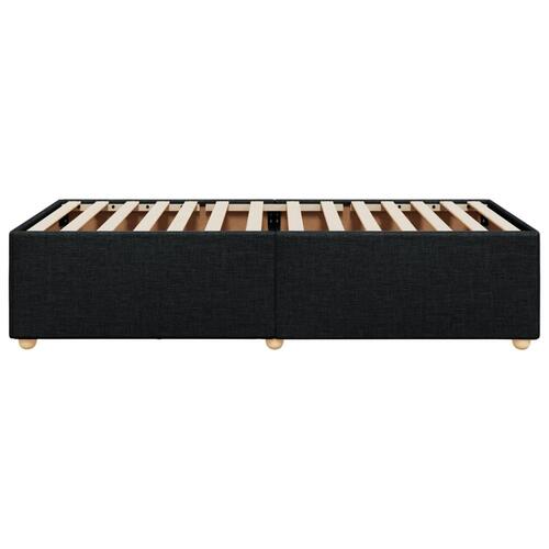 Sengeramme 90x190 cm stof sort
