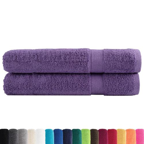 Håndklæder SOLUND 2 stk. Premium 100x200 cm 600 g/m2 lilla