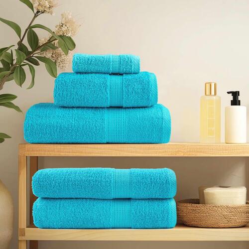 Vaskeklude 4 stk. Premium 30x30 cm 600 g/m2 100 % bomuld turkis