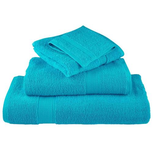 Vaskeklude 4 stk. Premium 30x30 cm 600 g/m2 100 % bomuld turkis