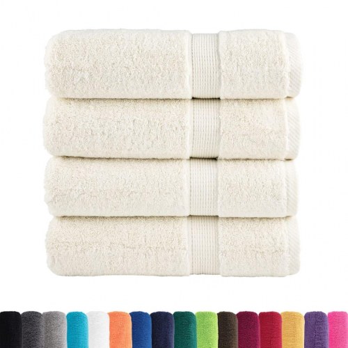 Badehåndklæder SOLUND 4 stk. 70 x 140 cm - creme