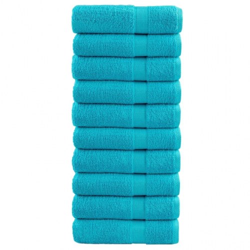 Badehåndklæder SOLUND 10 stk. 70 x 140 cm 600 g/m² - turkis