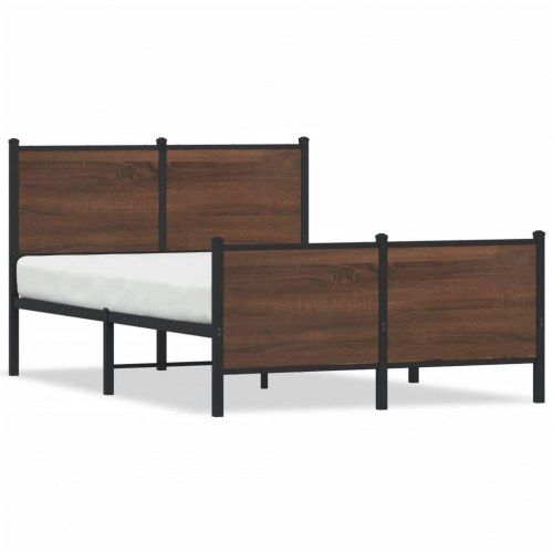 Sengeramme 120 x 190 cm uden madras - brun egetræsfarve